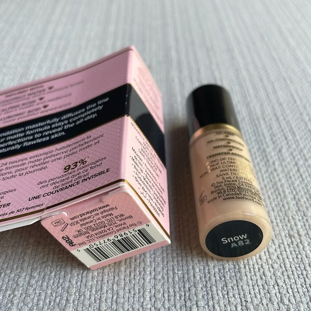 Too faced born this way matte foundation mini - Snow